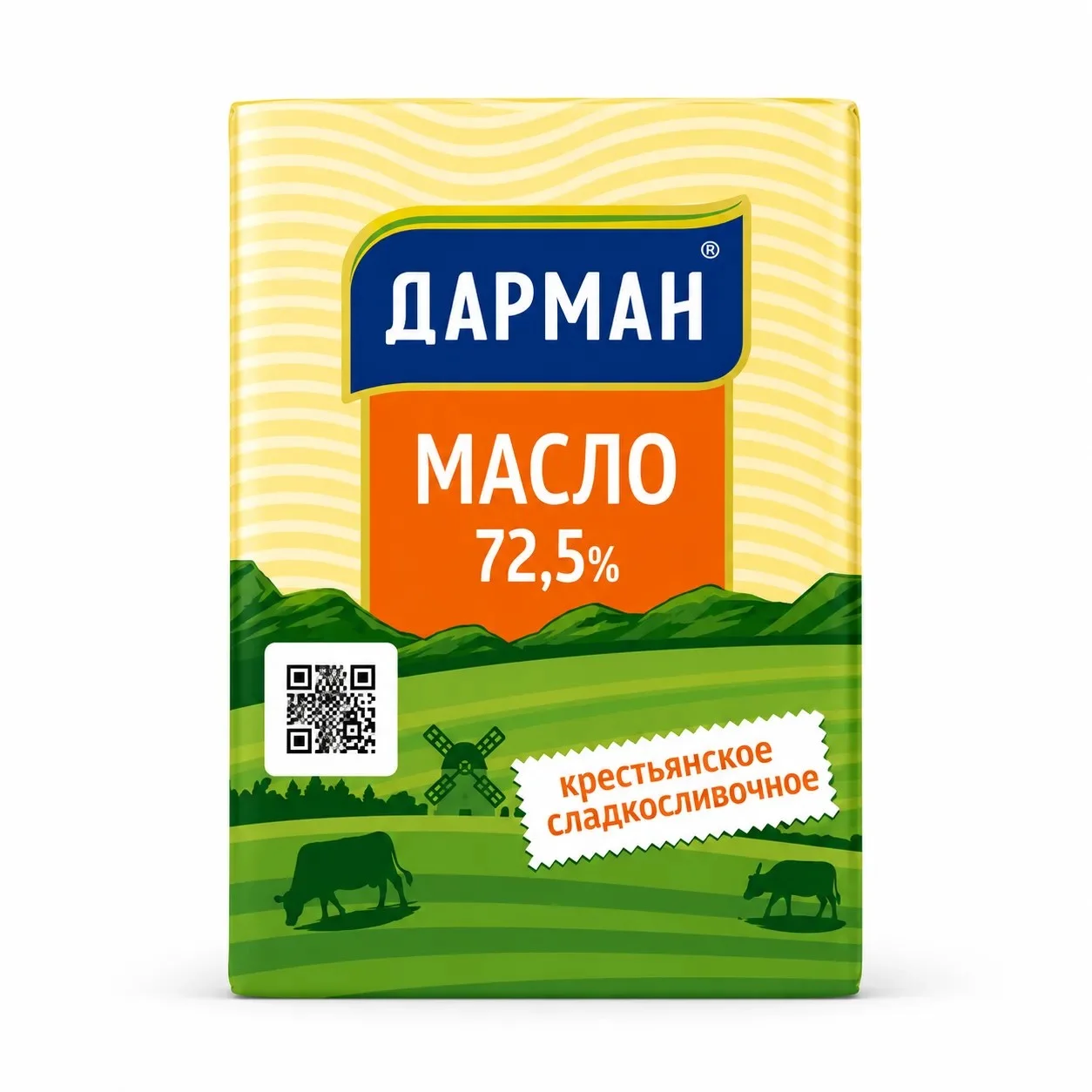 Масло сливочное Дарман крестьянское 72.5% 200г