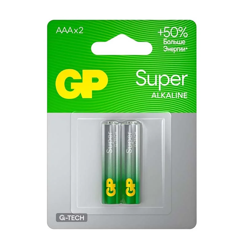 Батарейка GP LR03 2шт ААА Superalkaline 10