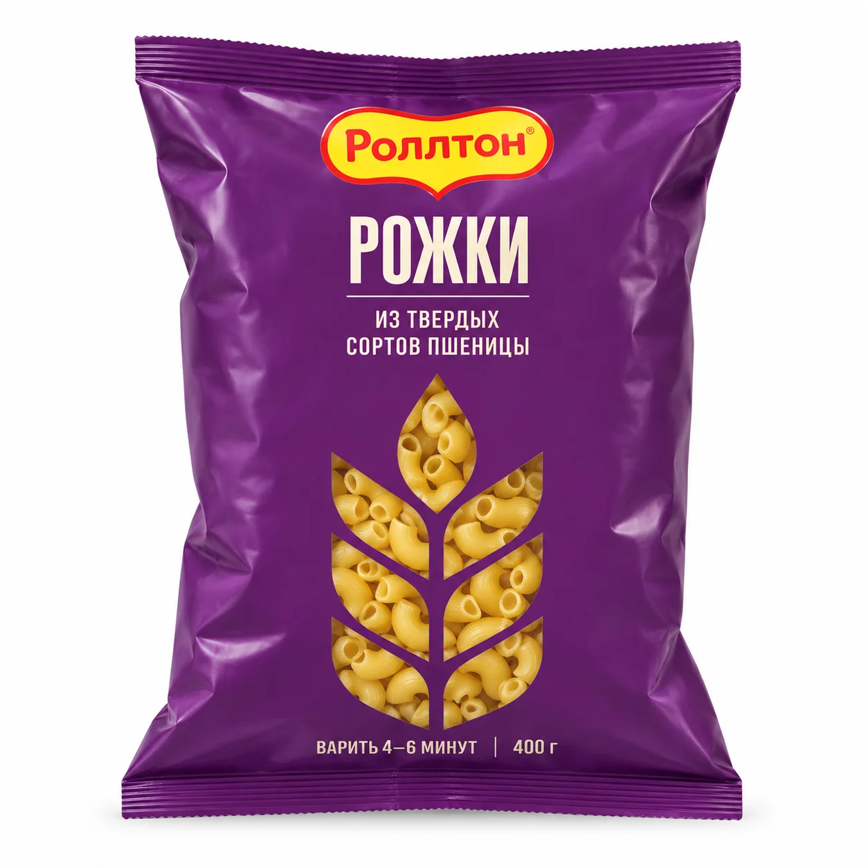 Макароны Роллтон Рожки 400г
