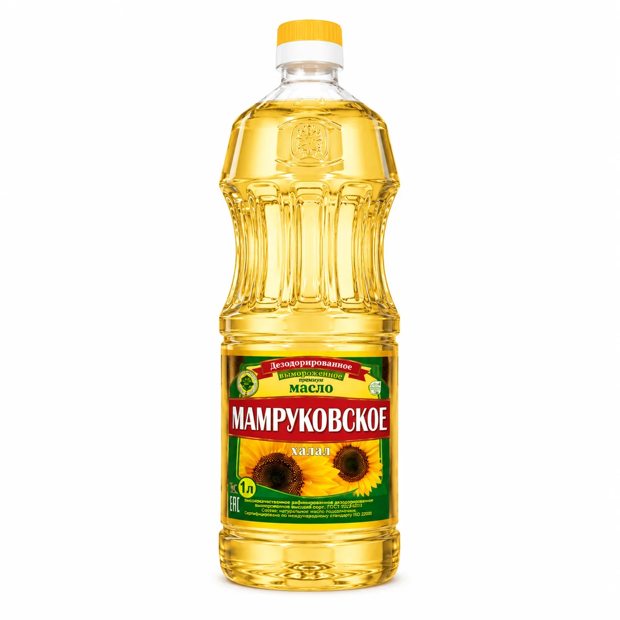 Масло подсолнечное Мамруковское рафин 1л