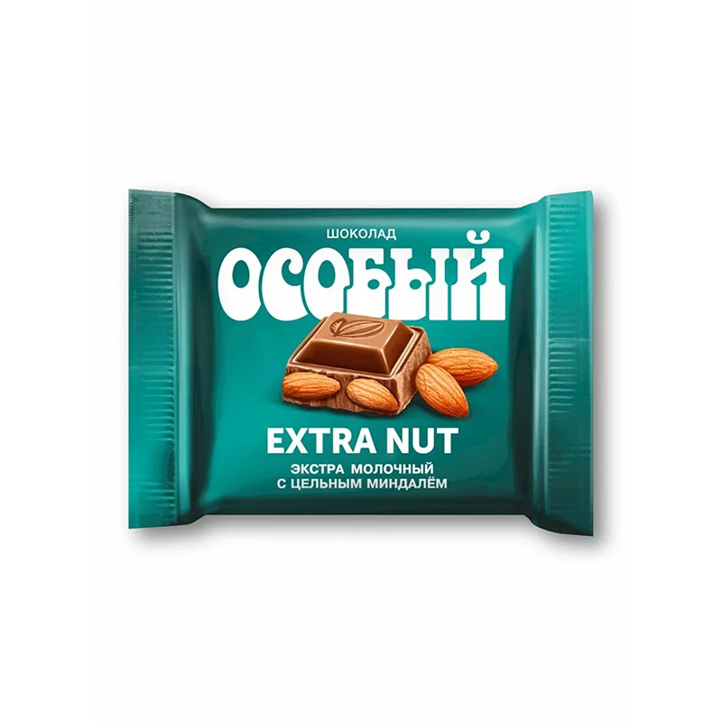 Шоколад Особый Quadro молочный с миндалем