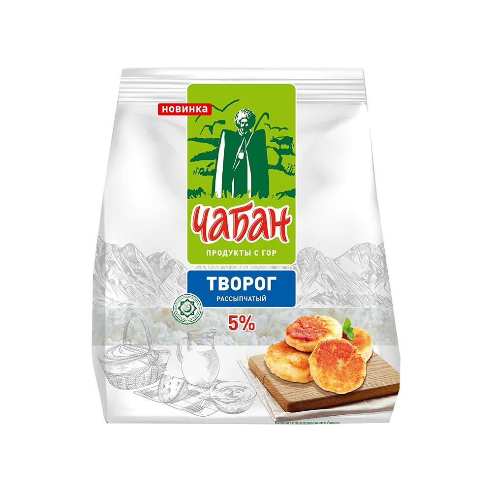 Творог Чабан рассыпчатый 5% 280г