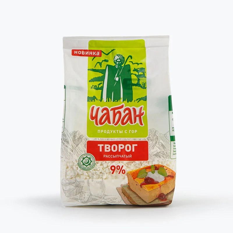 Творог Чабан рассыпчатый 9% 280г.