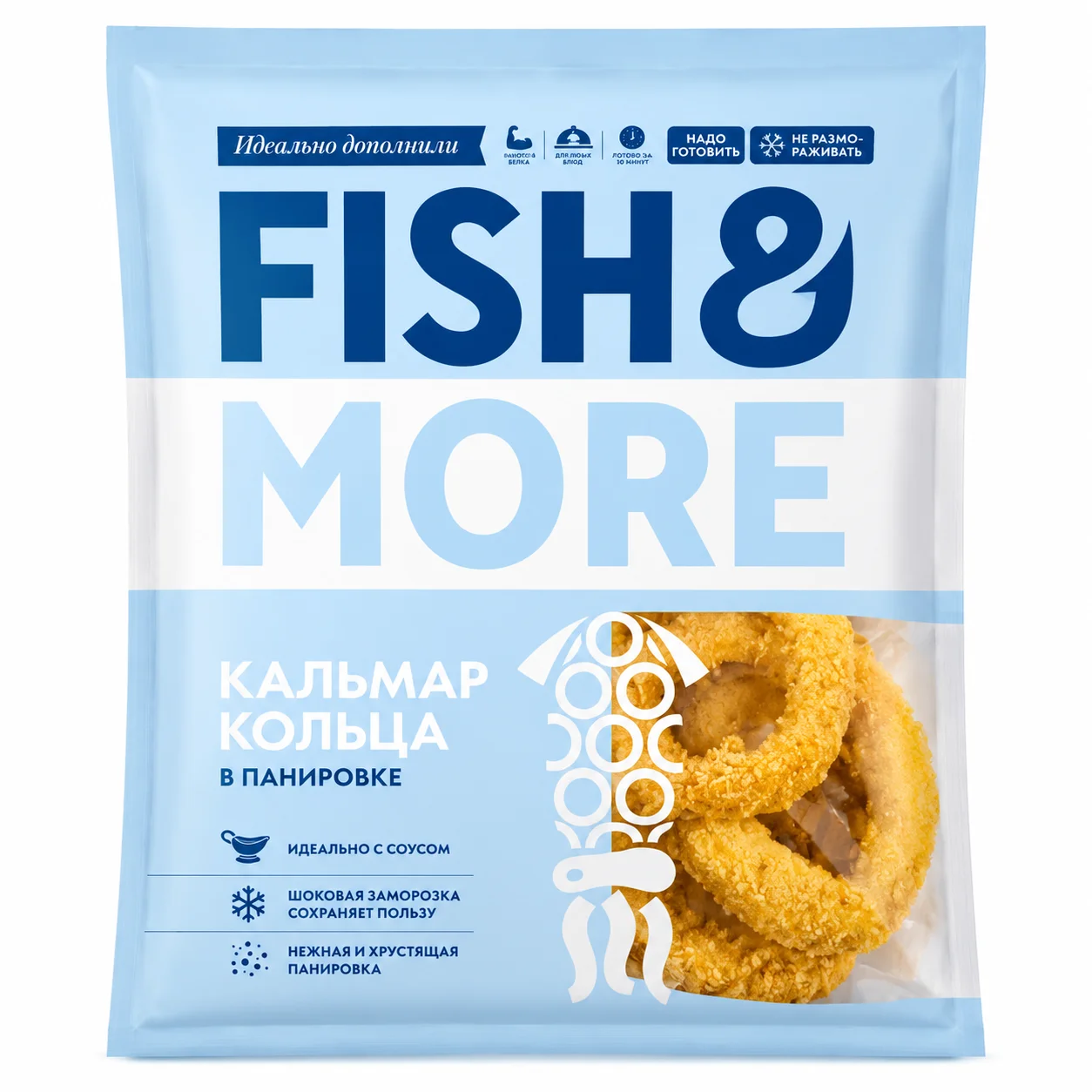 Кальмар кольца гигантские зам Fish & More 0,465кг