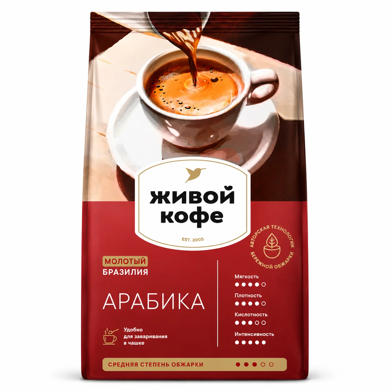 Кофе Живой Арабика молотый 200г
